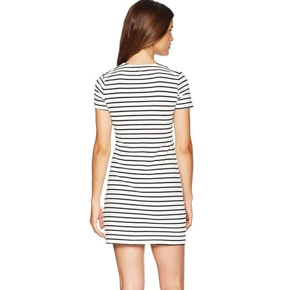 Bardot Australia Stripe Swing Mini Dress in Black sz 6/S US - Picture 2 of 11